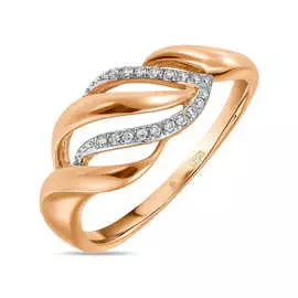 Золотое кольцо c бриллиантами