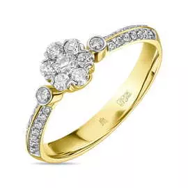 Золотое кольцо c бриллиантами