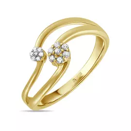 Золотое кольцо c бриллиантами