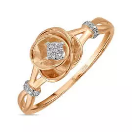 Золотое кольцо c бриллиантами