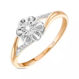 Золотое кольцо c бриллиантами