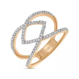 Золотое кольцо c бриллиантами