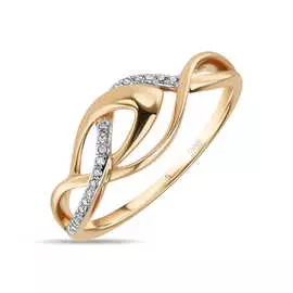 Золотое кольцо c бриллиантами