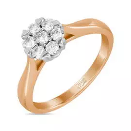 Золотое кольцо c бриллиантами