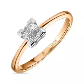 Золотое кольцо c бриллиантами