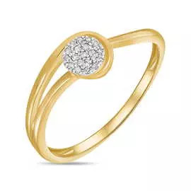 Золотое кольцо c бриллиантами