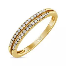 Золотое кольцо c бриллиантами