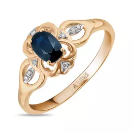 Золотое кольцо c бриллиантами