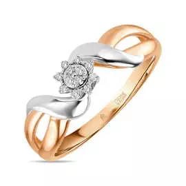 Золотое кольцо c бриллиантами