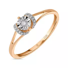 Золотое кольцо c бриллиантами