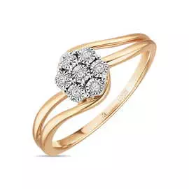 Золотое кольцо c бриллиантами