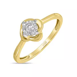 Золотое Кольцо c бриллиантом