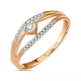 Золотое кольцо c бриллиантами