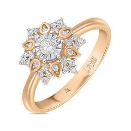 Золотое кольцо c бриллиантами