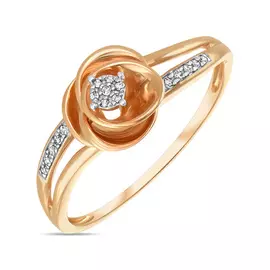 Золотое кольцо c бриллиантами