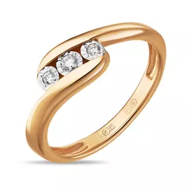 Золотое кольцо c бриллиантами