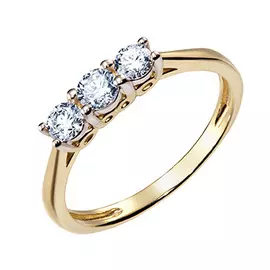 Золотое кольцо c бриллиантами