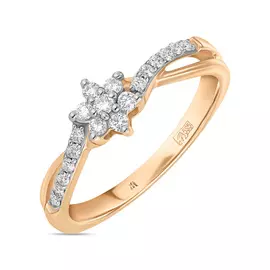 Золотое кольцо c бриллиантами