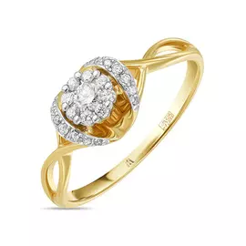 Золотое кольцо c бриллиантами