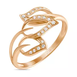 Золотое кольцо c бриллиантами