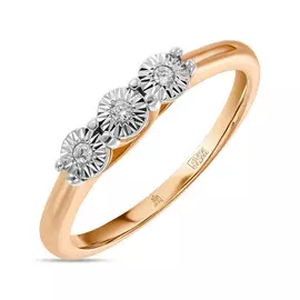 Золотое кольцо c бриллиантами