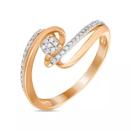 Золотое кольцо c бриллиантами