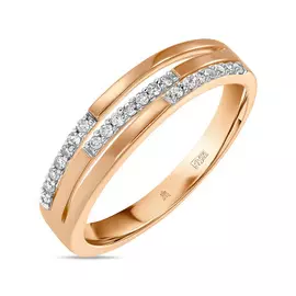 Золотое кольцо c бриллиантами