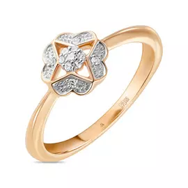 Золотое кольцо c бриллиантами