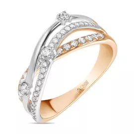 Золотое кольцо c бриллиантами