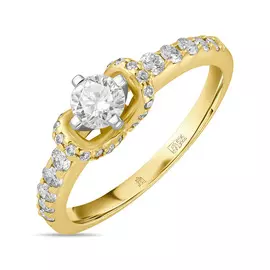 Золотое кольцо c бриллиантами