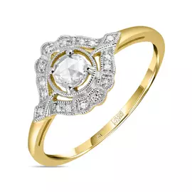 Золотое кольцо c бриллиантами