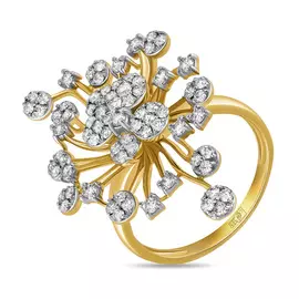 Золотое кольцо c бриллиантами