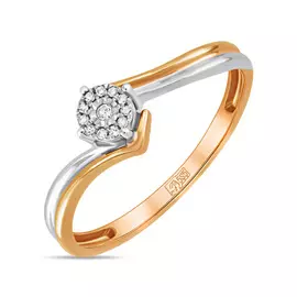 Золотое кольцо c бриллиантами