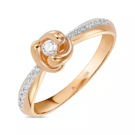 Золотое кольцо c бриллиантами