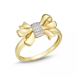 Золотое кольцо c бриллиантами