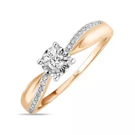 Золотое Кольцо c бриллиантами