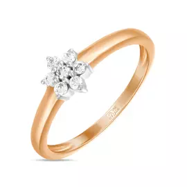 Золотое кольцо c бриллиантами