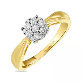 Золотое кольцо c бриллиантами