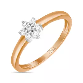 Золотое кольцо c бриллиантами