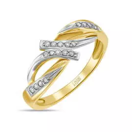 Золотое кольцо c бриллиантами