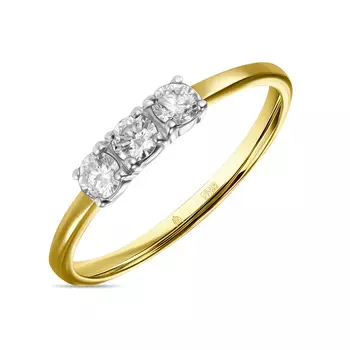 Золотое кольцо c бриллиантами