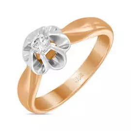 Золотое кольцо c бриллиантами