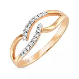 Золотое кольцо c бриллиантами