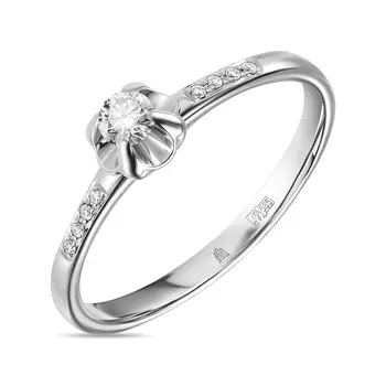 Золотое кольцо c бриллиантами