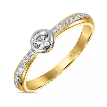 Золотое кольцо c бриллиантами