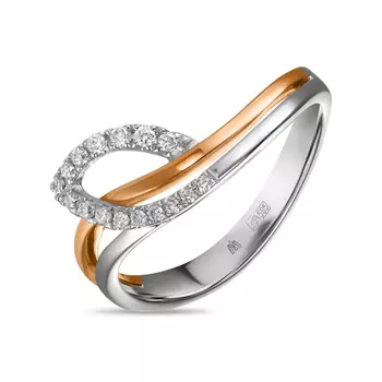 Золотое кольцо c бриллиантами