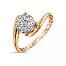 Золотое кольцо c бриллиантами