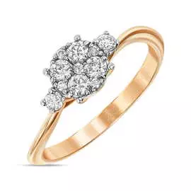 Золотое кольцо c бриллиантами