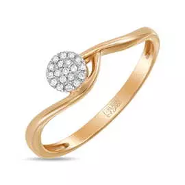 Золотое кольцо c бриллиантами