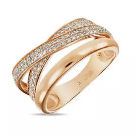 Золотое кольцо c бриллиантами